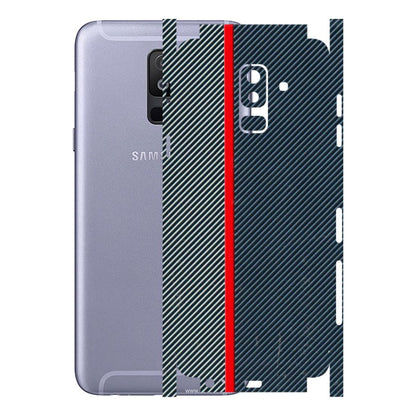 Samsung A/S Series Phone Skins (All Models) - Blue Sober Lines - 3D Embossed Finish (L-305) Samsung Galaxy A6 Plus 2018