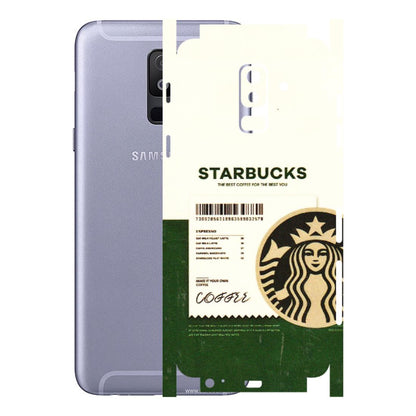 Samsung A/S Series Phone Skins (All Models) - Starbucks Barcode - 3D Embossed Finish (L-308) Samsung Galaxy A6 Plus 2018