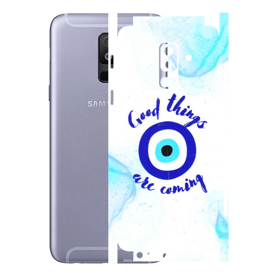 Samsung A/S Series Phone Skins (All Models) - Evil Eye Good Things Are Coming - 3D Embossed Finish (L-322) Samsung Galaxy A6 Plus 2018