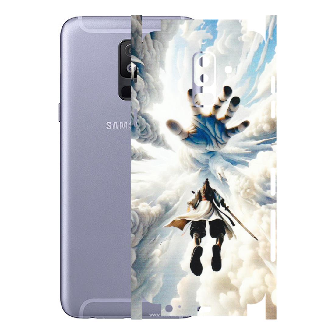 Samsung A/S Series Phone Skins (All Models) - Big Hand With Monkey King - 3D Embossed Finish (L-323) Samsung Galaxy A6 Plus 2018