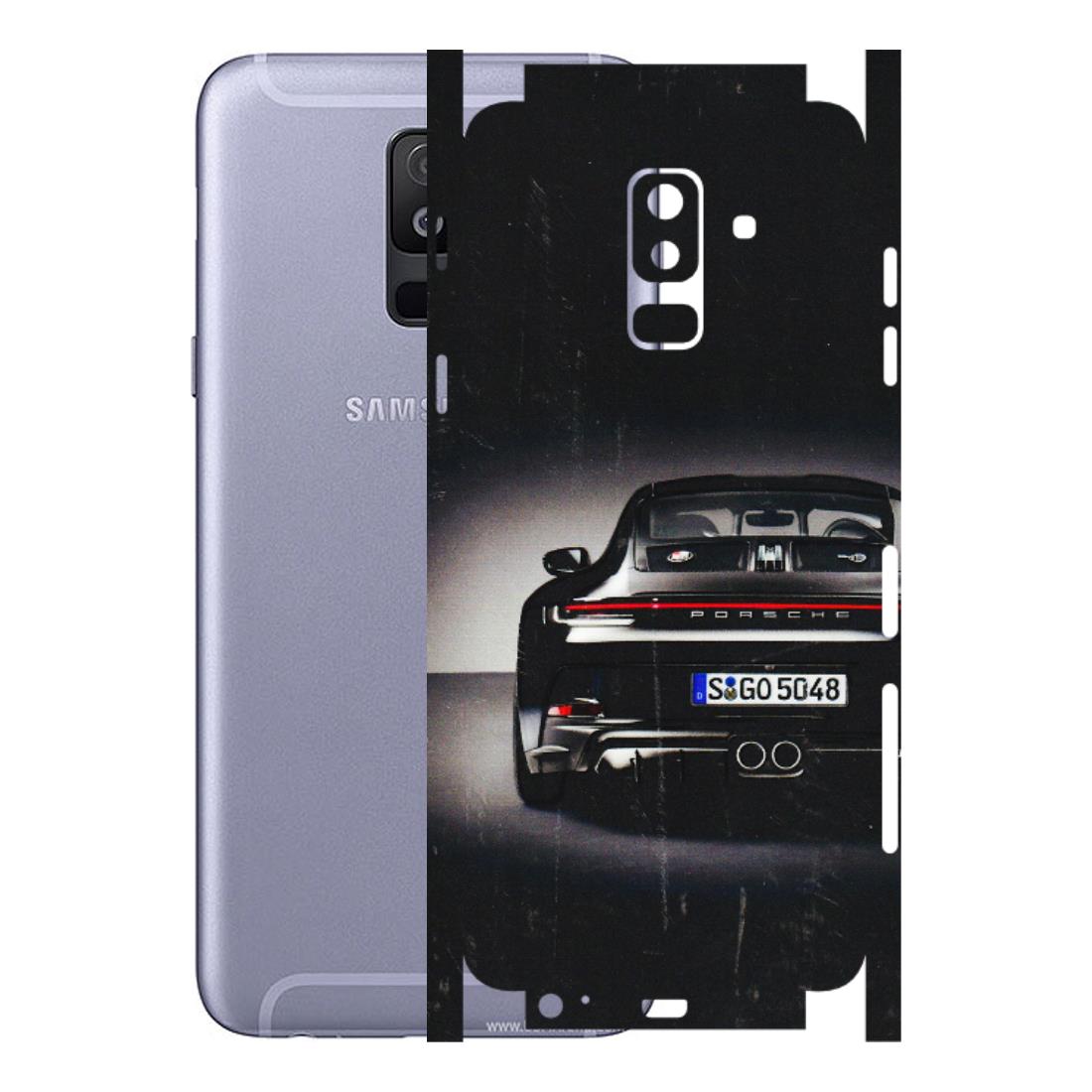 Samsung A/S Series Phone Skins (All Models) - New Black Porsche GT3 - 3D Embossed Finish (L-327) Samsung Galaxy A6 Plus 2018