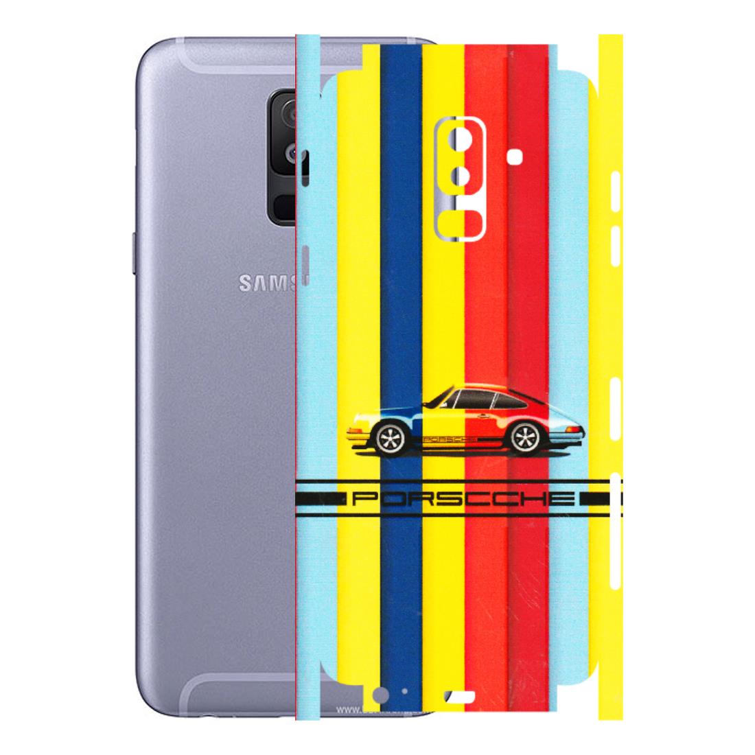 Samsung A/S Series Phone Skins (All Models) - Multicolour Porche - 3D Embossed Finish (L-39) Samsung Galaxy A6 Plus 2018