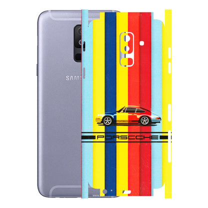 Samsung A/S Series Phone Skins (All Models) - Multicolour Porche - 3D Embossed Finish (L-39) Samsung Galaxy A6 Plus 2018