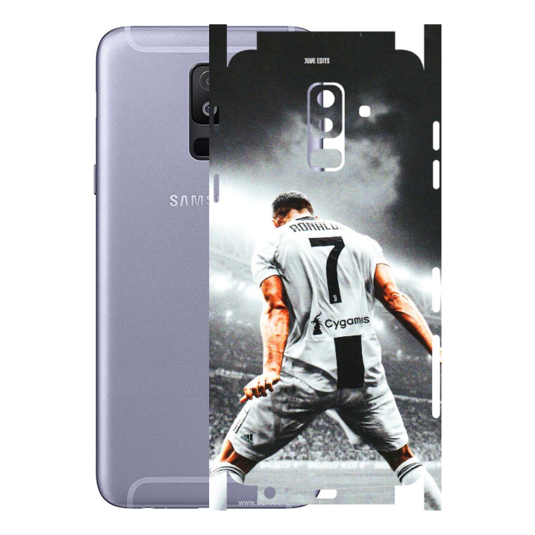 Samsung A/S Series Phone Skins (All Models) - Ronaldo CR7 Crazy - 3D Embossed Finish (L-44) Samsung Galaxy A6 Plus 2018