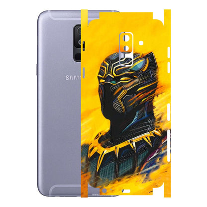Samsung A/S Series Phone Skins (All Models) - Yellow Panther - 3D Embossed Finish (L-54) Samsung Galaxy A6 Plus 2018