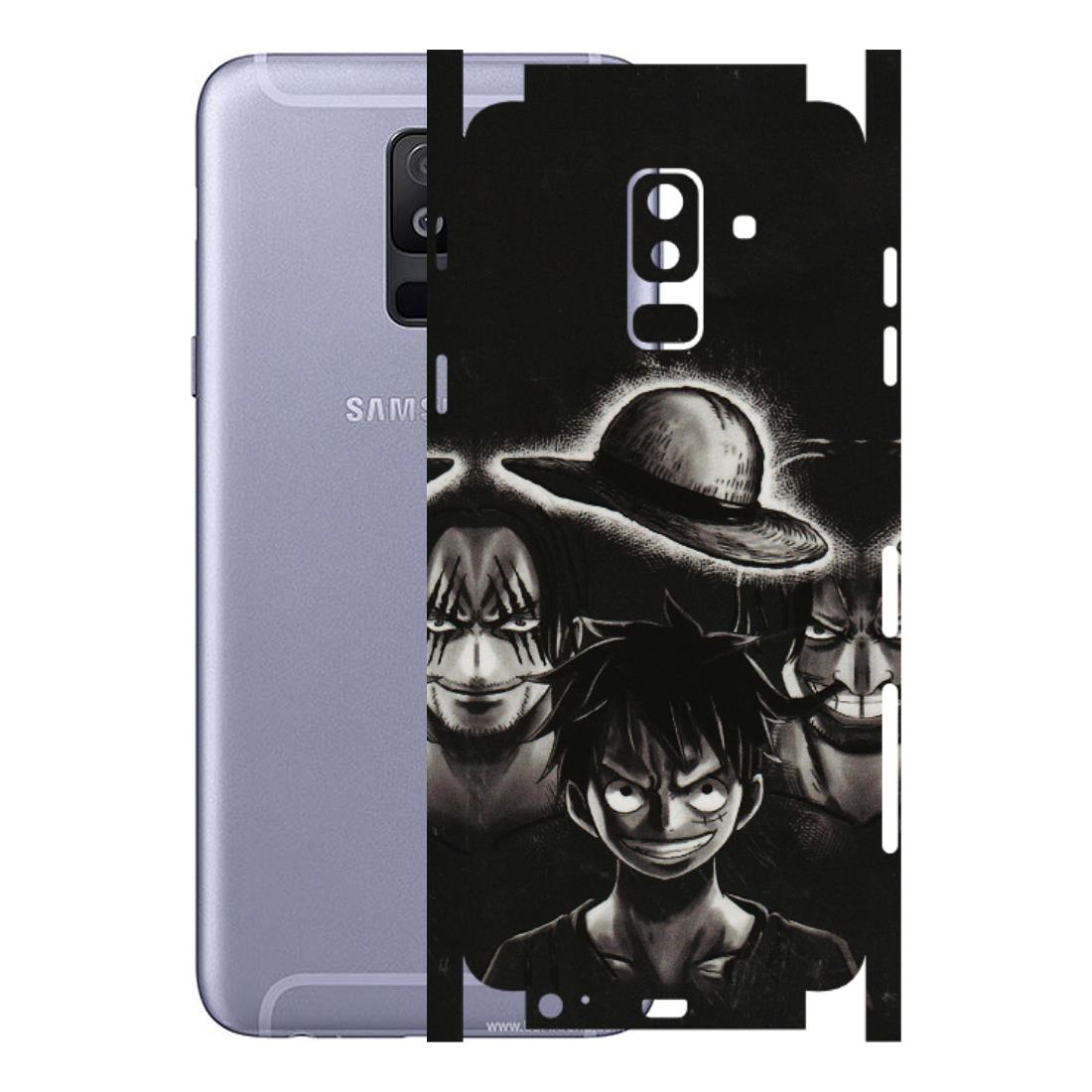 Samsung A/S Series Phone Skins (All Models) - Black Luffy Hat - 3D Embossed Finish (L-57) Samsung Galaxy A6 Plus 2018