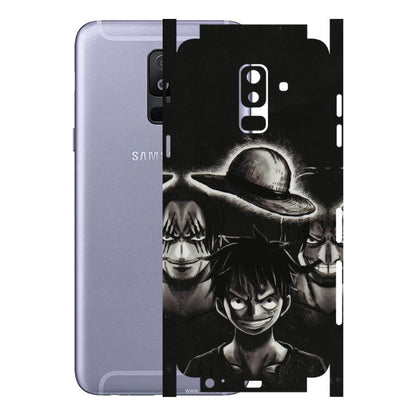 Samsung A/S Series Phone Skins (All Models) - Black Luffy Hat - 3D Embossed Finish (L-57) Samsung Galaxy A6 Plus 2018