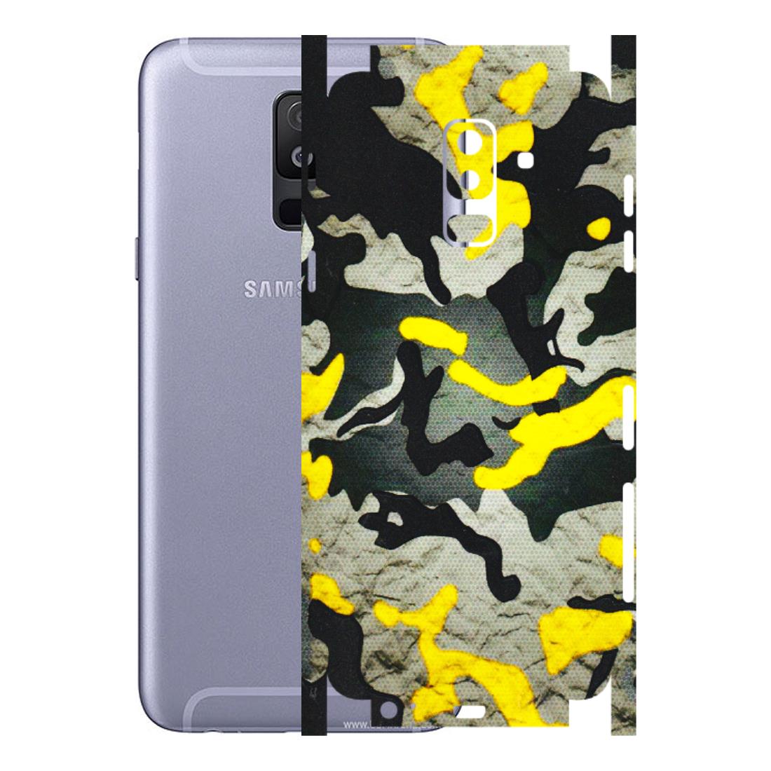 Samsung A/S Series Phone Skins (All Models) - Yellow Camouflage - 3D Embossed Finish (L-61) Samsung Galaxy A6 Plus 2018