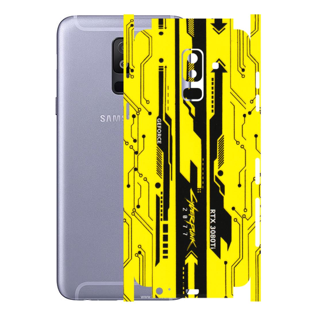 Samsung A/S Series Phone Skins (All Models) - Yellow Cyberpunk - 3D Embossed Finish (L-93) Samsung Galaxy A6 Plus 2018