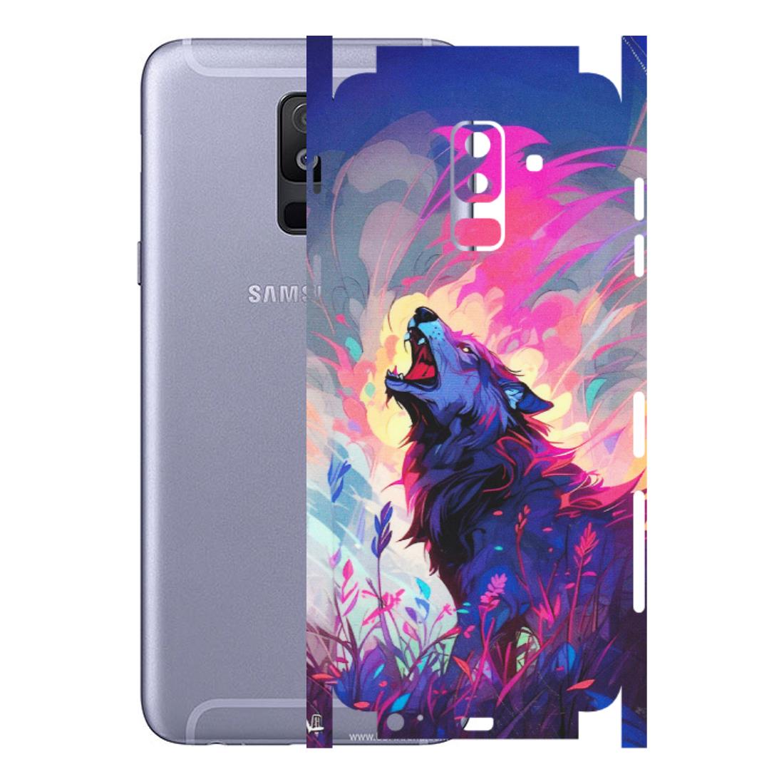 Samsung A/S Series Phone Skins (All Models) - New Wild Wolf Abstract - Matte Finish (M-125) Samsung Galaxy A6 Plus 2018