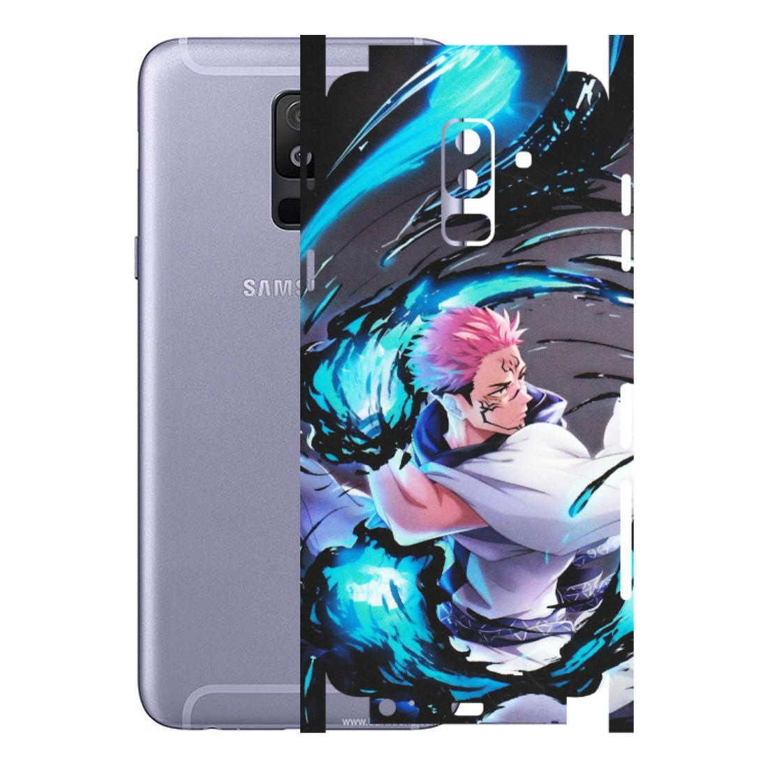 Samsung A/S Series Phone Skins (All Models) - New Jujutsu Kaisen Grey Blue Anime - Matte Finish (M-127) Samsung Galaxy A6 Plus 2018