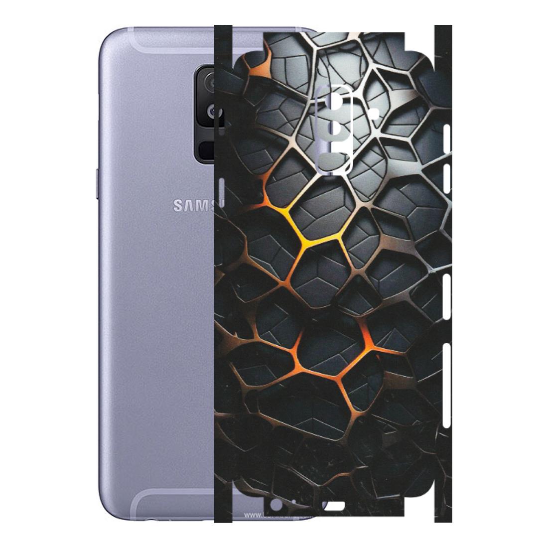 Samsung A/S Series Phone Skins (All Models) - New Abstract Graphite Tiles - Matte Finish (M-130) Samsung Galaxy A6 Plus 2018