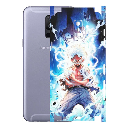Samsung A/S Series Phone Skins (All Models) - Blue Thunder Luffy Anime - Matte Finish (M-132) Samsung Galaxy A6 Plus 2018