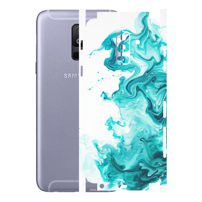 Samsung A/S Series Phone Skins (All Models) - Sky Blue Abstract Colour - Matte Finish (M-146) Samsung Galaxy A6 Plus 2018