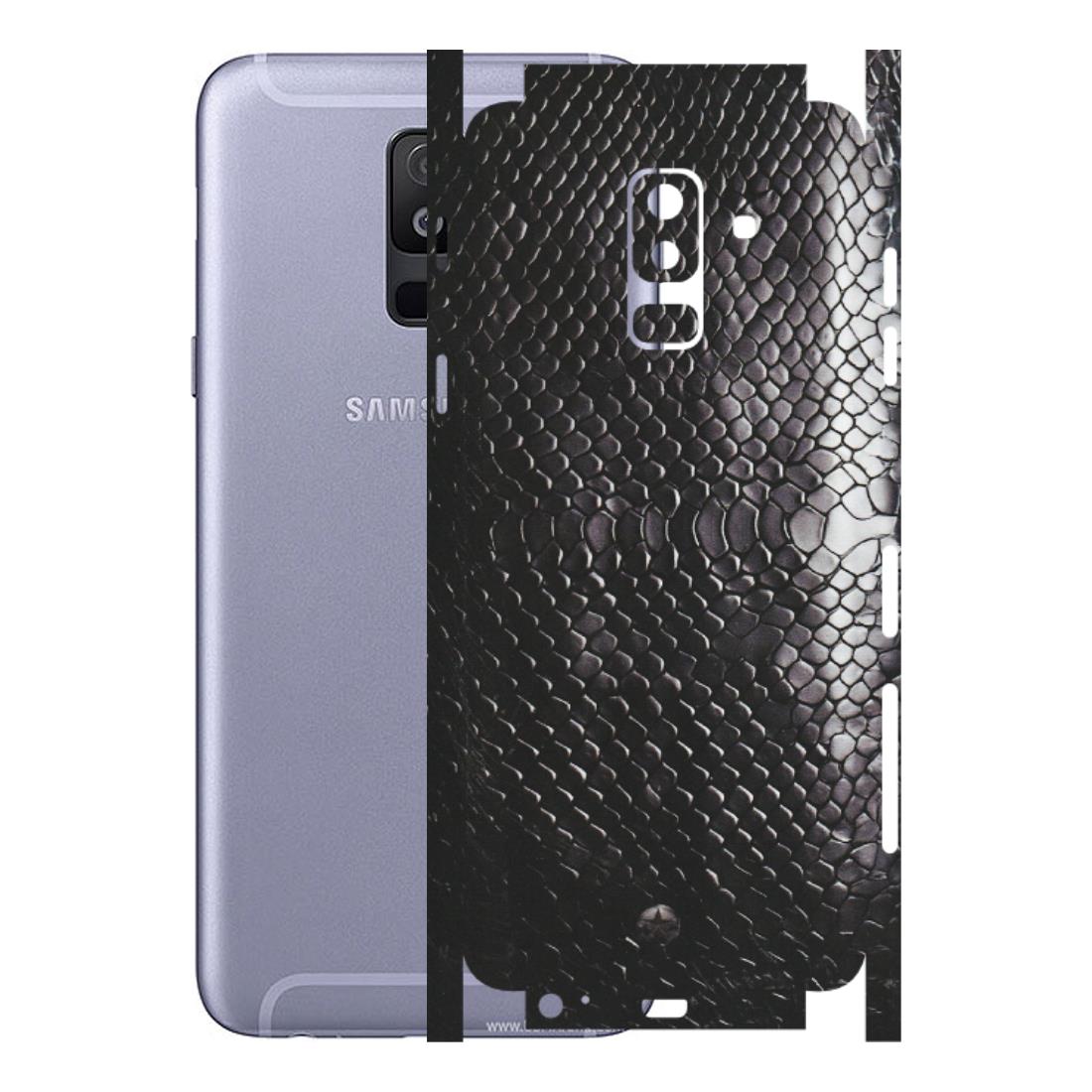 Samsung A/S Series Phone Skins (All Models) - Black Snack Leather - Matte Finish (M-147) Samsung Galaxy A6 Plus 2018