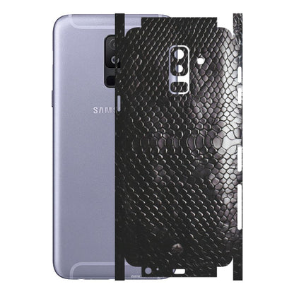 Samsung A/S Series Phone Skins (All Models) - Black Snack Leather - Matte Finish (M-147) Samsung Galaxy A6 Plus 2018