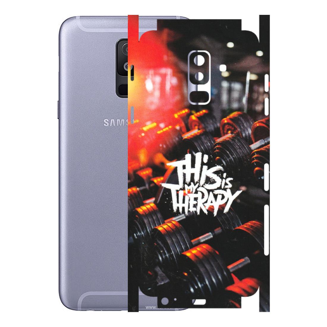 Samsung A/S Series Phone Skins (All Models) - GYM Lover Therapy - Matte Finish (M-160) Samsung Galaxy A6 Plus 2018
