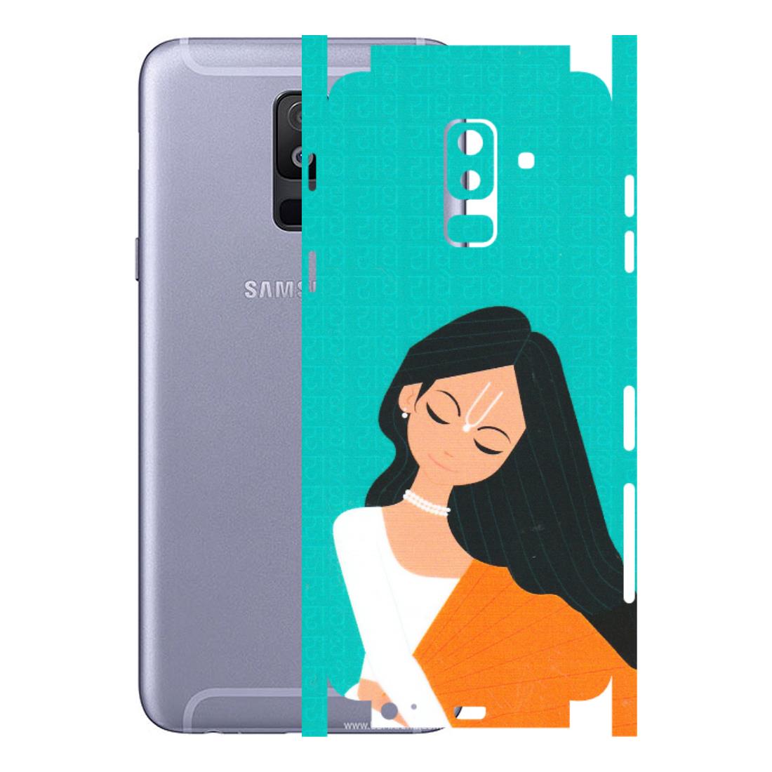 Samsung A/S Series Phone Skins (All Models) - Radhe Radhe With Hindu Symbol - Matte Finish (M-164) Samsung Galaxy A6 Plus 2018