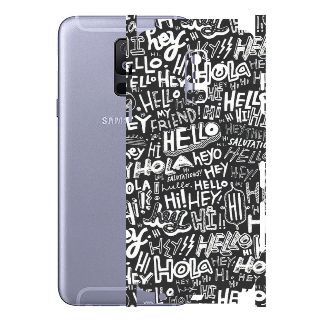 Samsung A/S Series Phone Skins (All Models) - Hi Hello Doodles - Matte Finish (M-25) Samsung Galaxy A6 Plus 2018