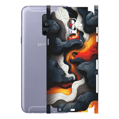 Samsung A/S Series Phone Skins (All Models) - Abstract Volcanic Layers - Matte Finish (M-52) Samsung Galaxy A6 Plus 2018