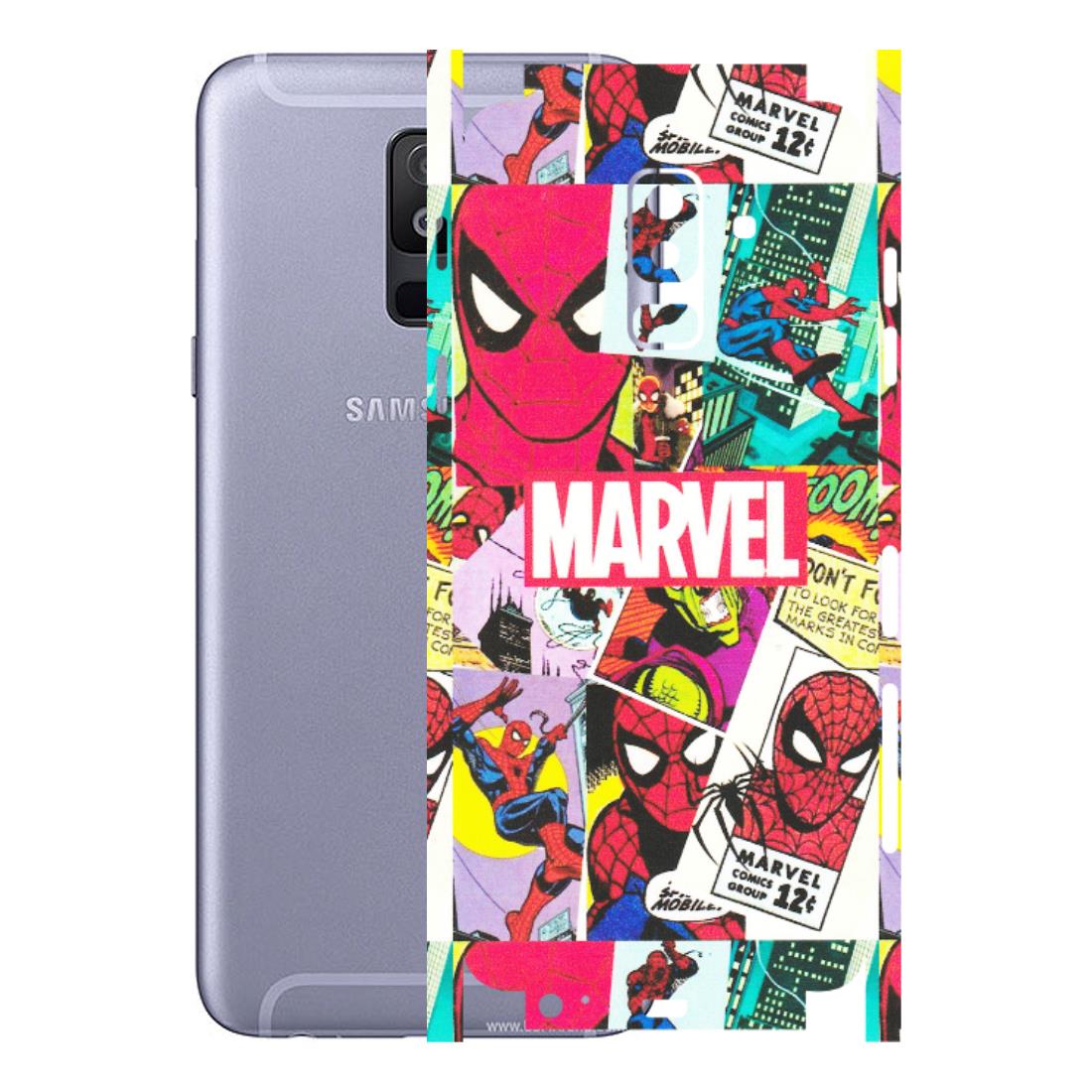 Samsung A/S Series Phone Skins (All Models) - Marvel Comic Spiderman Grafitti - Matte Finish (M-72) Samsung Galaxy A6 Plus 2018