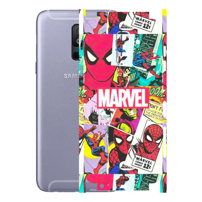 Samsung A/S Series Phone Skins (All Models) - Marvel Comic Spiderman Grafitti - Matte Finish (M-72) Samsung Galaxy A6 Plus 2018