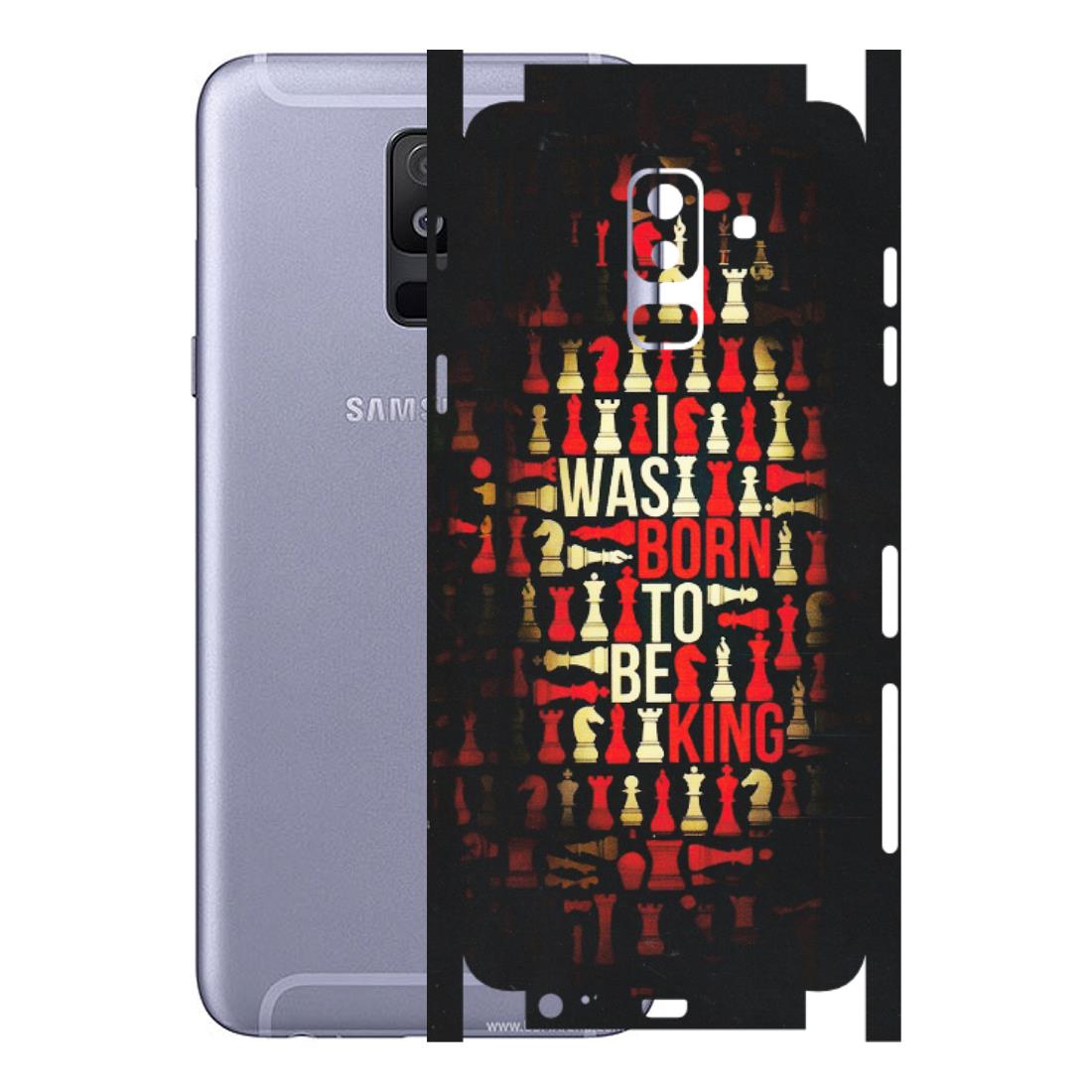 Samsung A/S Series Phone Skins (All Models) - Born To Be King - Matte Finish (M-73) Samsung Galaxy A6 Plus 2018