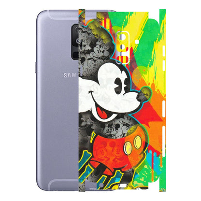 Samsung A/S Series Phone Skins (All Models) - Multiple Mickey With Colourful Texture - Matte Finish (M-84) Samsung Galaxy A6 Plus 2018