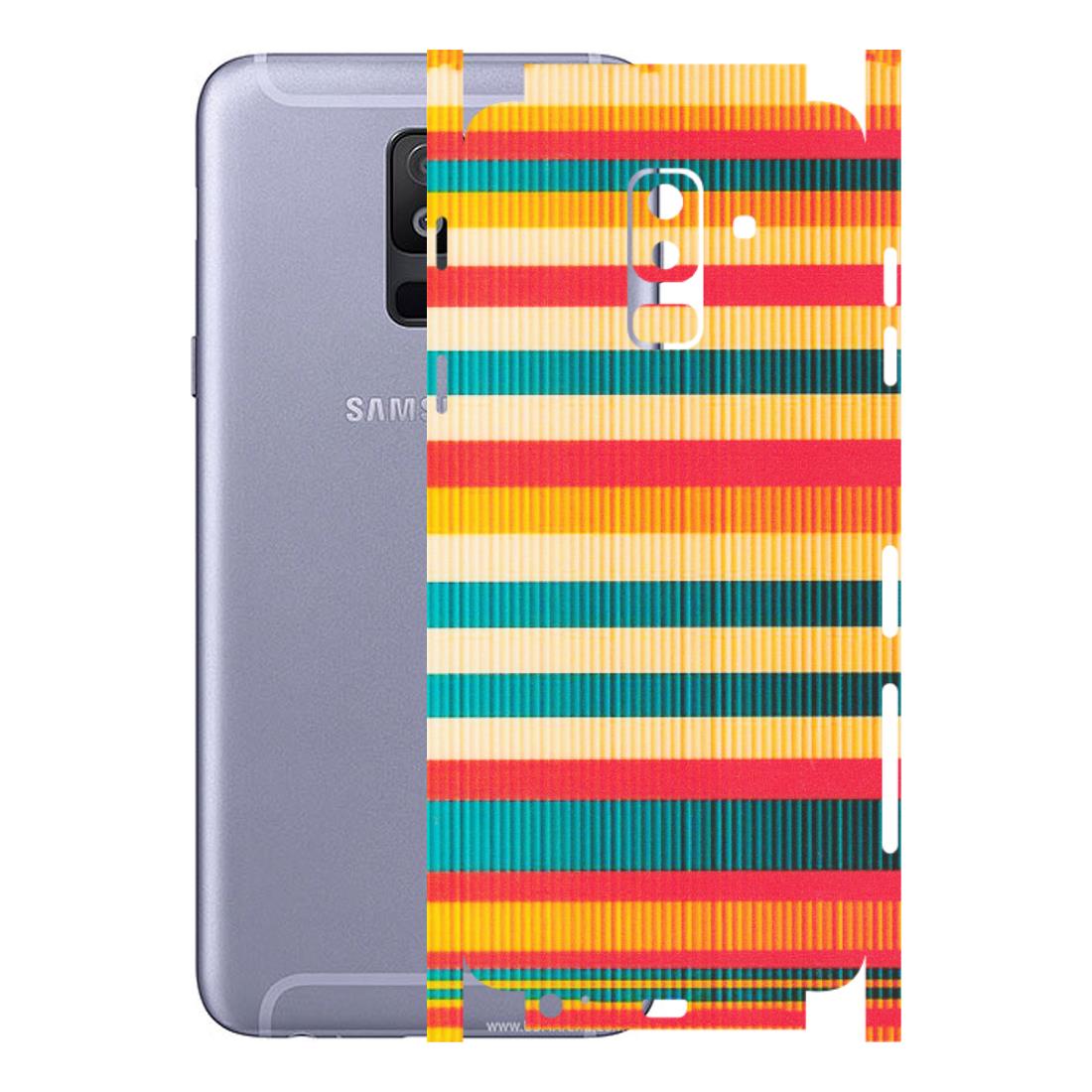 Samsung A/S Series Phone Skins (All Models) - Colourful Stripes Soothing Effect - Matte Finish (M-86) Samsung Galaxy A6 Plus 2018