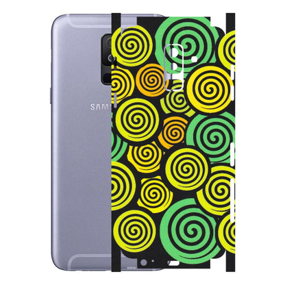 Samsung A/S Series Phone Skins (All Models) - Crazy Spiral - Matte Finish (M-91) Samsung Galaxy A6 Plus 2018