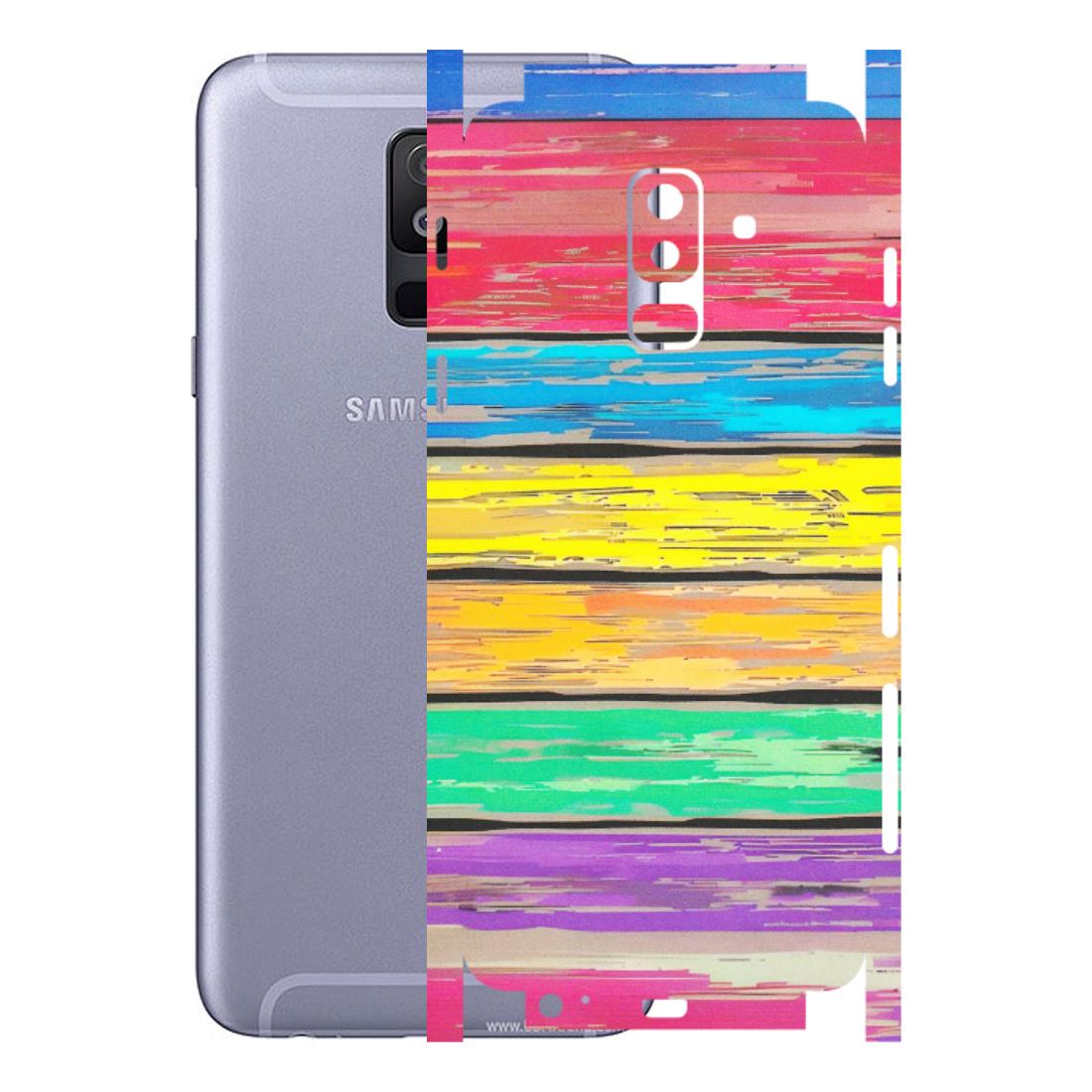 Samsung A/S Series Phone Skins (All Models) - Multi Colour Wooden Wall - Matte Finish (M-96) Samsung Galaxy A6 Plus 2018