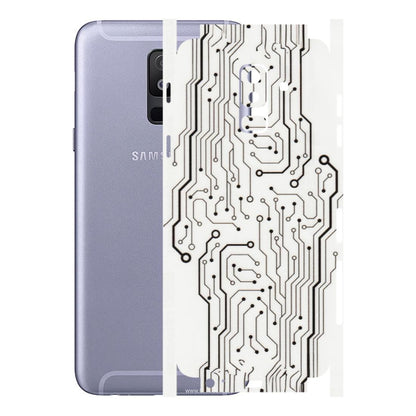Samsung A/S Series Phone Skins (All Models) - Tech Circuits - Transparent Finish (T-03) Samsung Galaxy A6 Plus 2018
