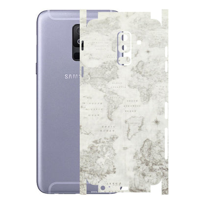 Samsung A/S Series Phone Skins (All Models) - World Travel Map - Transparent Finish (T-04) Samsung Galaxy A6 Plus 2018