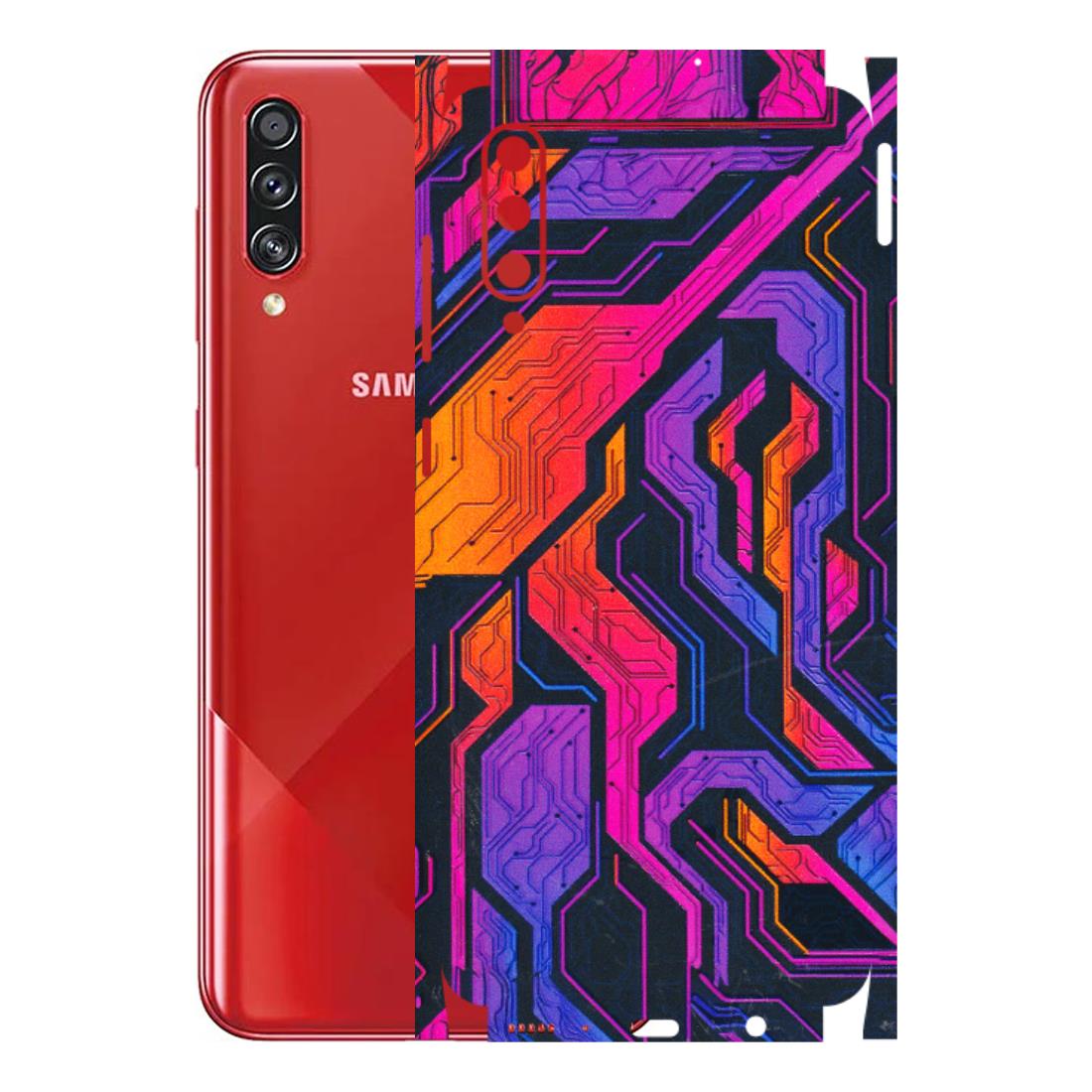 Samsung A/S Series Phone Skins (All Models) - Tech Circuits Futuristic - 3D Embossed Finish (L-07) Samsung Galaxy A70s