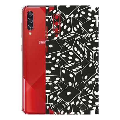 Samsung A/S Series Phone Skins (All Models) - Big Black Dices - 3D Embossed Finish (L-106) Samsung Galaxy A70s