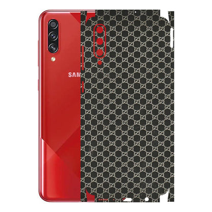 Samsung A/S Series Phone Skins (All Models) - Black G Print - 3D Embossed Finish (L-109) Samsung Galaxy A70s