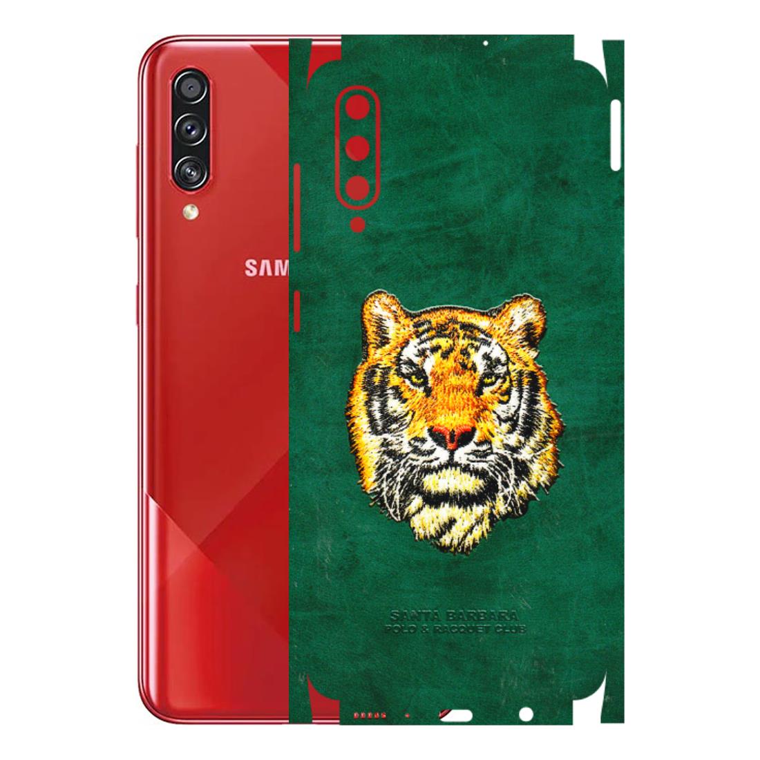 Samsung A/S Series Phone Skins (All Models) - Leather Feel Tiger - 3D Embossed Finish (L-111) Samsung Galaxy A70s