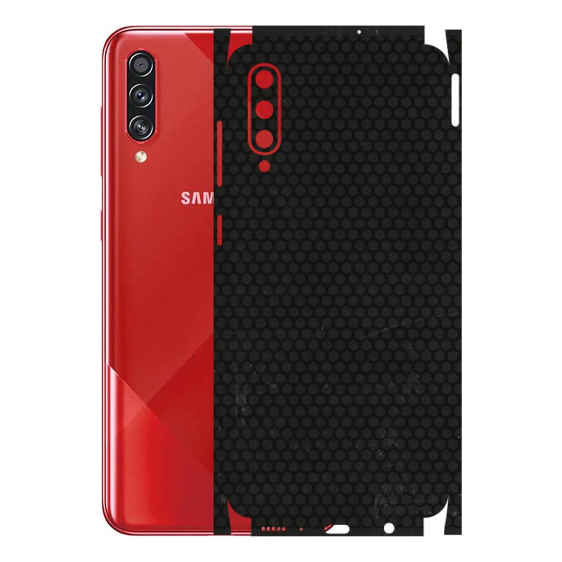Samsung A/S Series Phone Skins (All Models) - Black honeycomb - 3D Embossed Finish (L-114) Samsung Galaxy A70s