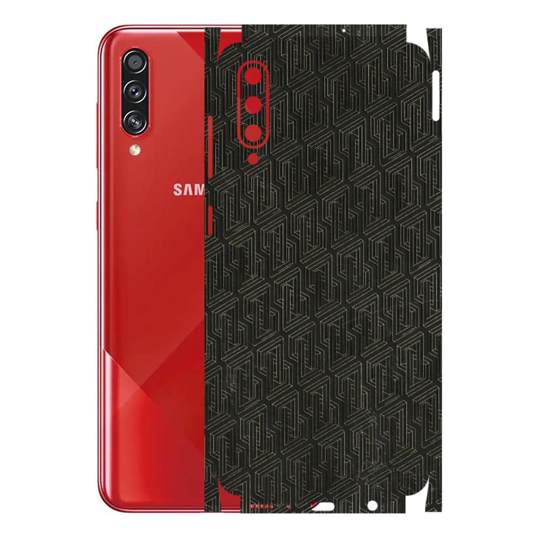 Samsung A/S Series Phone Skins (All Models) - Black Abstract Pattern - 3D Embossed Finish (L-117) Samsung Galaxy A70s