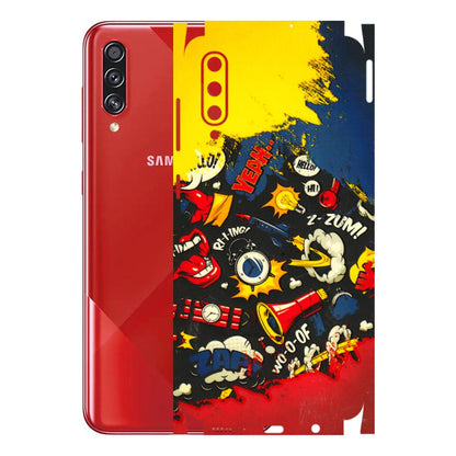 Samsung A/S Series Phone Skins (All Models) - Pacific Doodle Art - 3D Embossed Finish (L-120) Samsung Galaxy A70s
