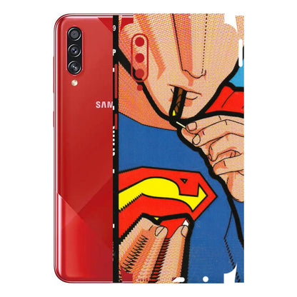 Samsung A/S Series Phone Skins (All Models) - Superman Sutta - 3D Embossed Finish (L-130) Samsung Galaxy A70s