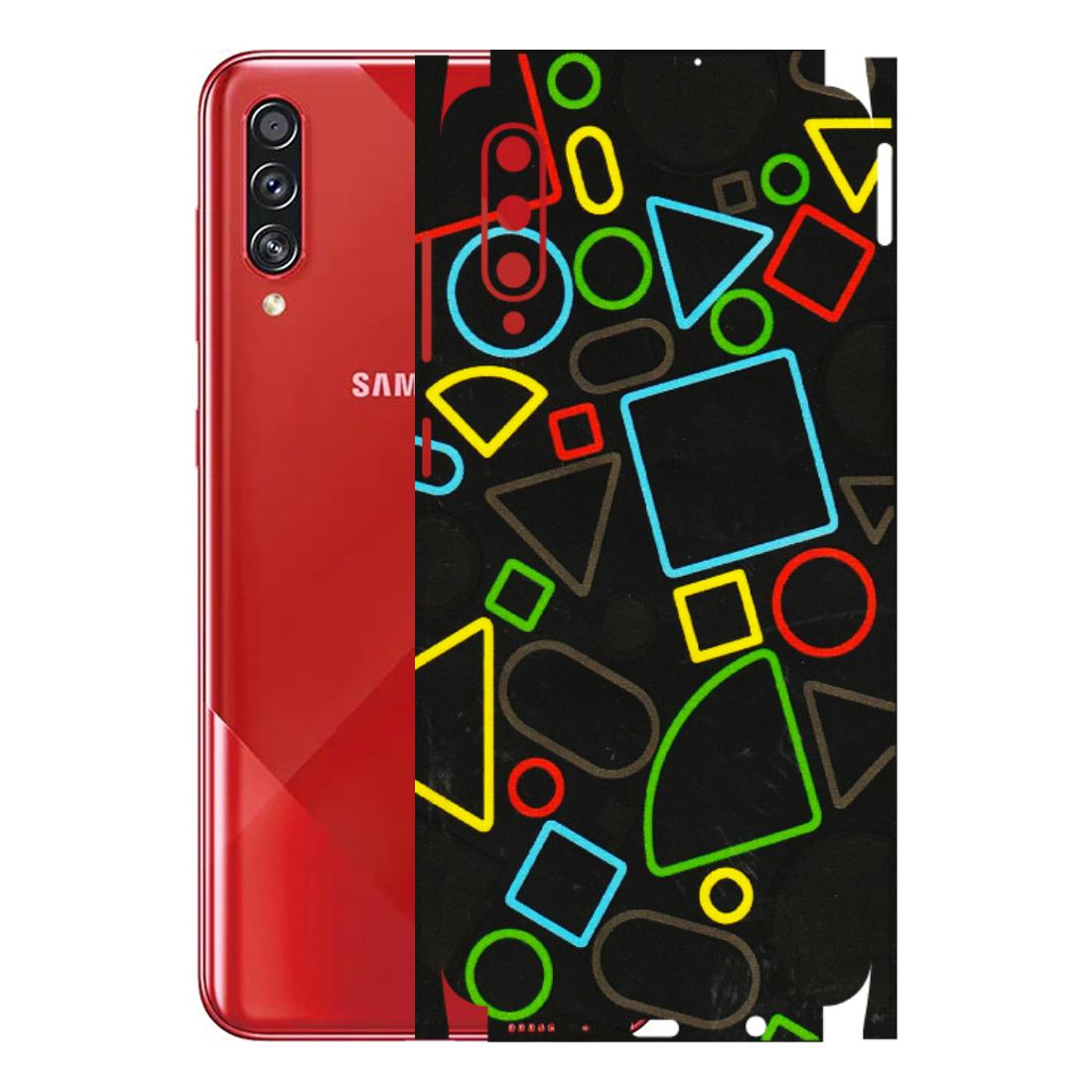 Samsung A/S Series Phone Skins (All Models) - Black Shapes - 3D Embossed Finish (L-131) Samsung Galaxy A70s