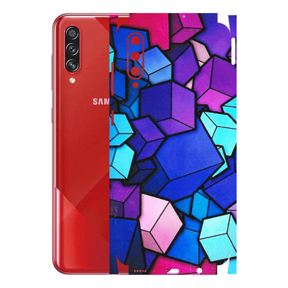 Samsung A/S Series Phone Skins (All Models) - Cube Doodle - 3D Embossed Finish (L-141) Samsung Galaxy A70s