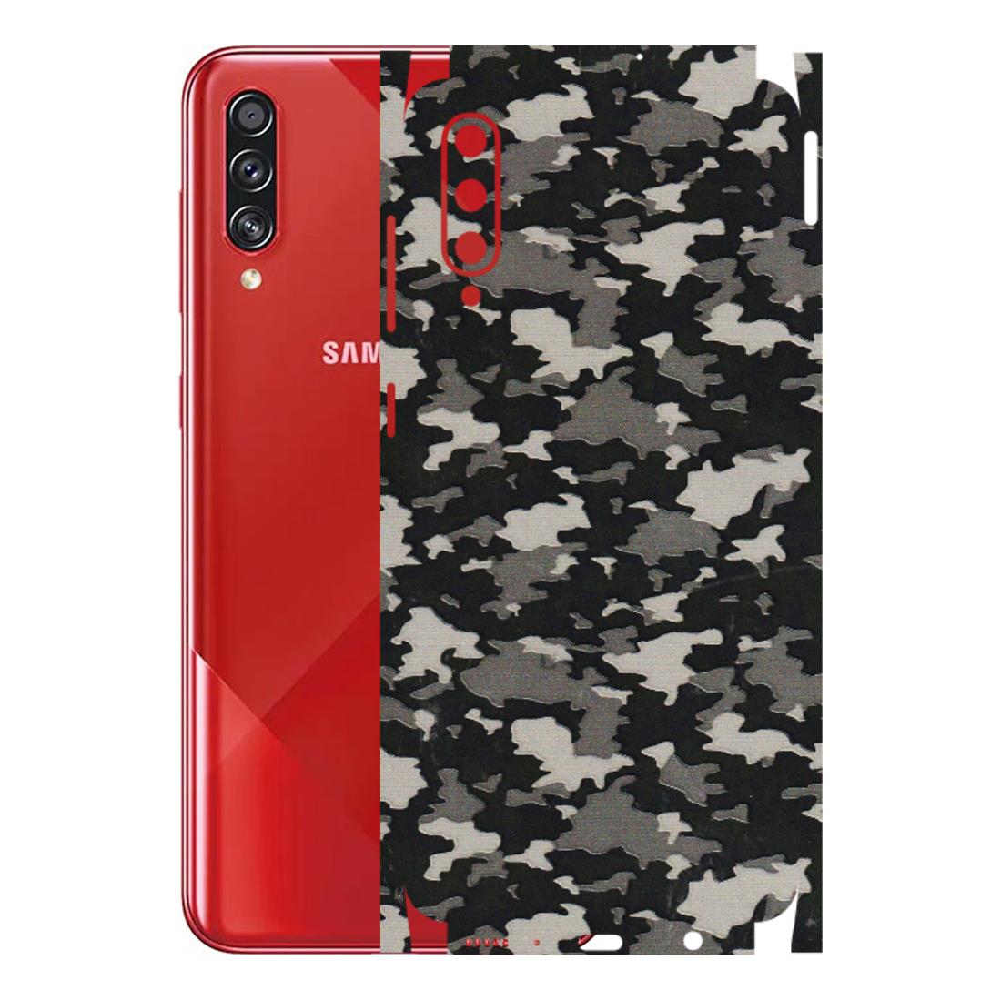 Samsung A/S Series Phone Skins (All Models) - Black/Grey Camoflaunge - 3D Embossed Finish (L-142) Samsung Galaxy A70s