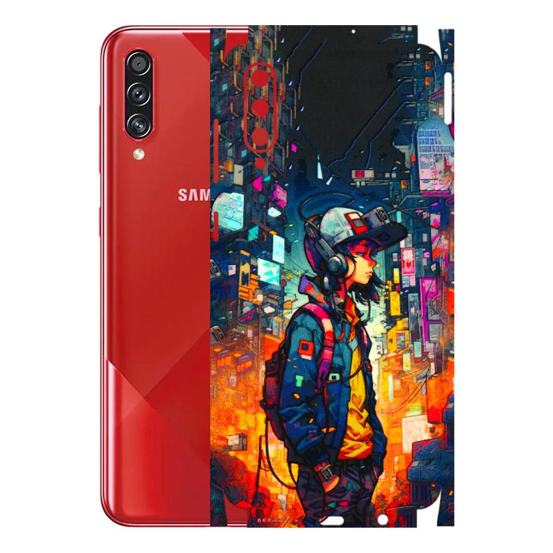 Samsung A/S Series Phone Skins (All Models) - Street Anime Guy - 3D Embossed Finish (L-158) Samsung Galaxy A70s