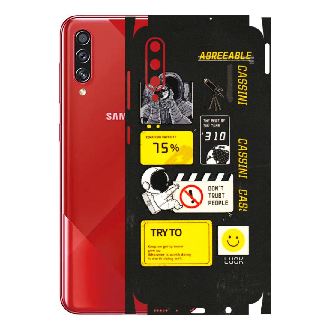 Samsung A/S Series Phone Skins (All Models) - Black Cassini - 3D Embossed Finish (L-161) Samsung Galaxy A70s