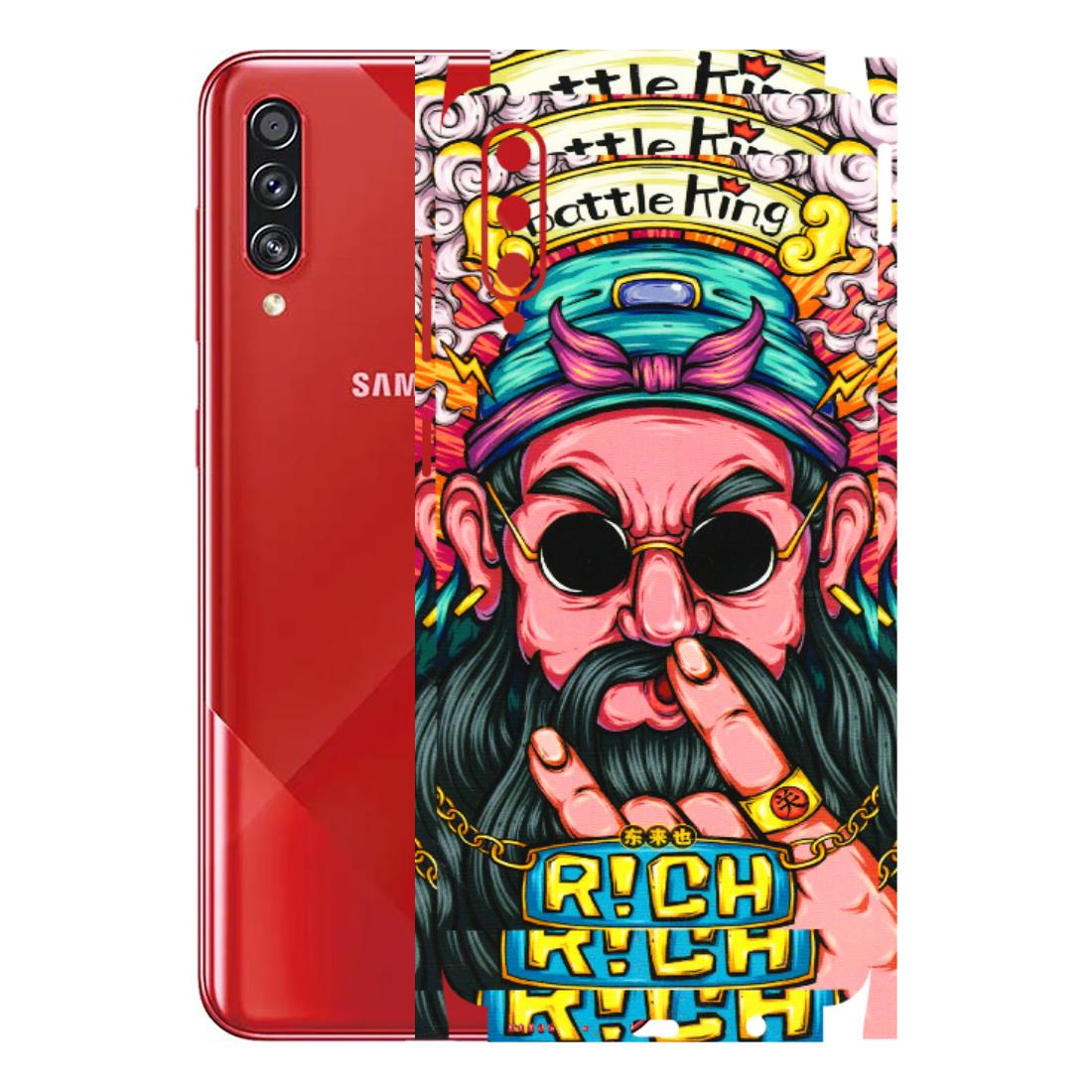 Samsung A/S Series Phone Skins (All Models) - Battle King Dude Face - 3D Embossed Finish (L-178) Samsung Galaxy A70s