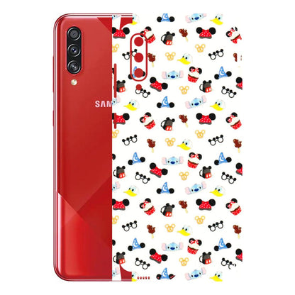 Samsung A/S Series Phone Skins (All Models) - Minnie Mouse & Donald Doodles s - 3D Embossed Finish (L-194) Samsung Galaxy A70s
