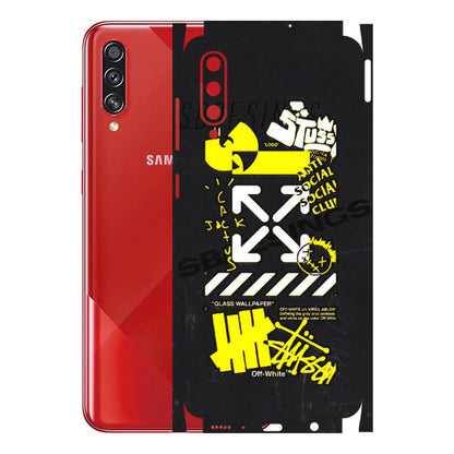Samsung A/S Series Phone Skins (All Models) - Anti Social Graffiti - 3D Embossed Finish (L-198) Samsung Galaxy A70s