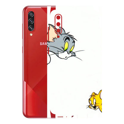 Samsung A/S Series Phone Skins (All Models) - Cute Tom And Jerry - 3D Embossed Finish (L-220) Samsung Galaxy A70s